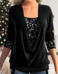 Flaire™ | Met glitters versierde top