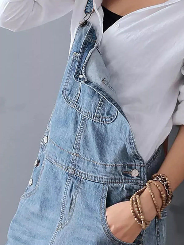 Demi™ | Denim tuinbroekjurk