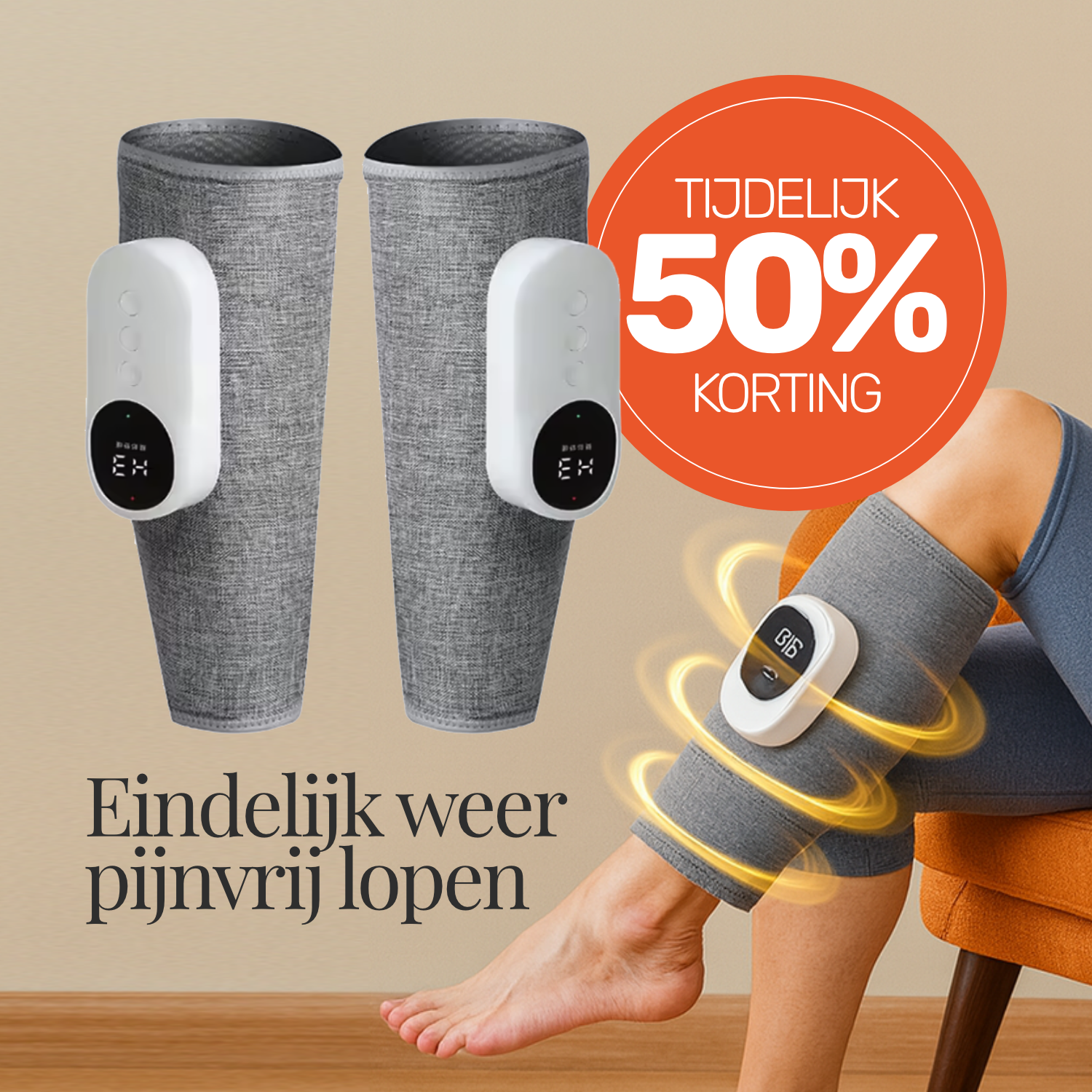3-in-1 Been Massager. Pijnvrije, vitale benen in 7 dagen